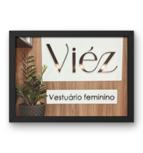 placa e letras em pvc branco e adesivado expandido 10mm - projetar store